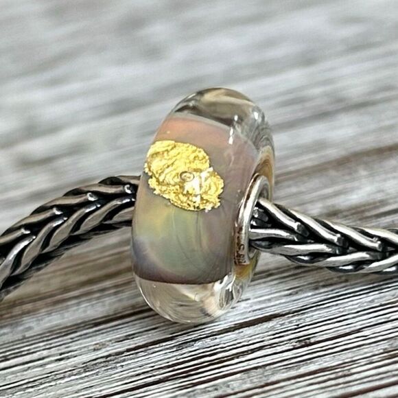 NOT FOR SALE - TROLLBEADS Pastel Rainbow Swirl 18K LAA 925S NEW! RARE LE - Picture 1 of 11